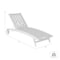 Armen Living Chateau Outdoor Patio Adjustable Chaise Lounge Chair in Eucalyptus Wood and Gray Rope 840254336032 - alternate 5